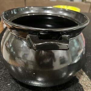 Clay Pot Cooking Ceramic Casserole black Terracotta Casserole Pot 7.2L